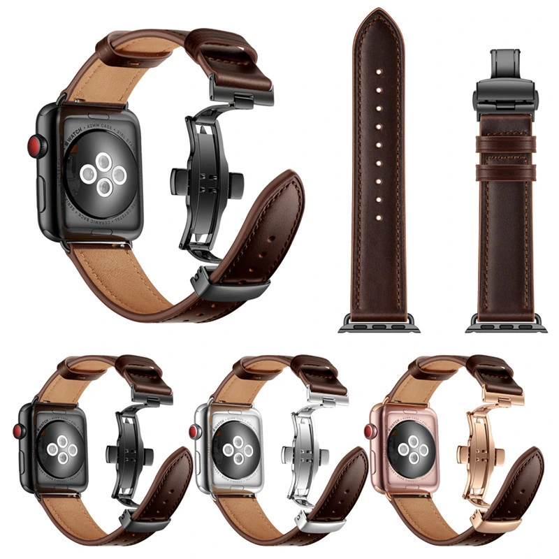Hot Selling Genuine Leather Smart Watch Strap Apple Watch Band 42mm
