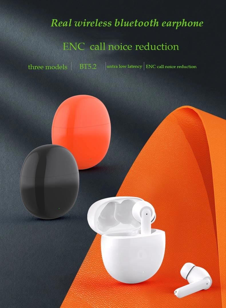 2022 Noise Cancelling Enc Anc Bt Headphones Bt Earbuds Waterproof Mini Earphones 4 Mics 2022 Tws Wireless Headset Earphone