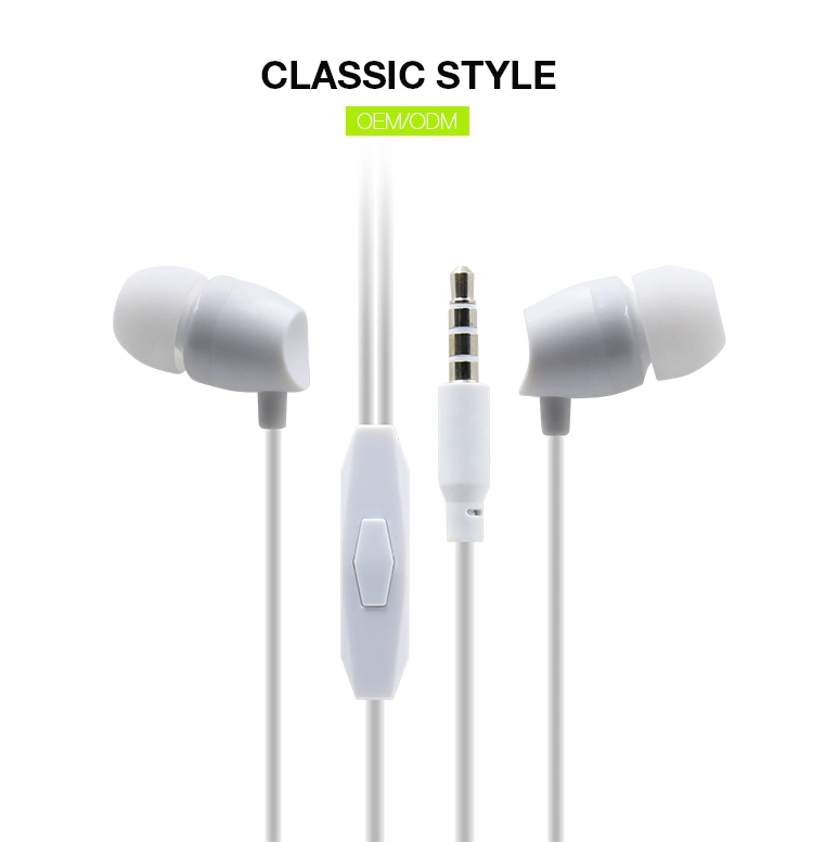 3.5mm Aux in-Ear Earphone for Samsung MP3 MP4 with Remote and Mic